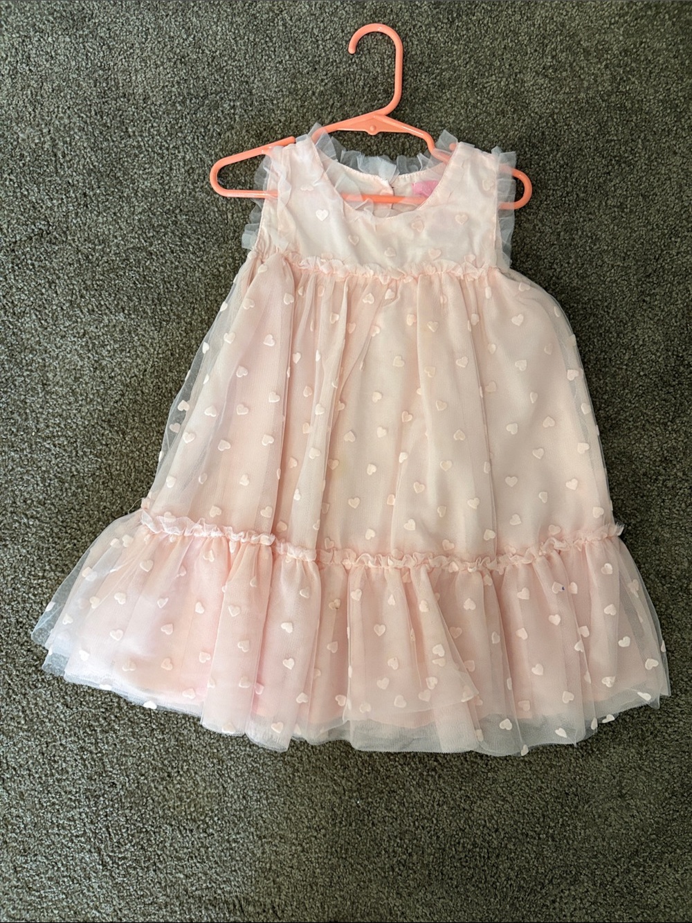 Isaac Mizrahi Pink Heart Tulle Party Dress